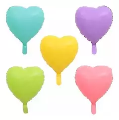 Globo Corazón tonos pastel