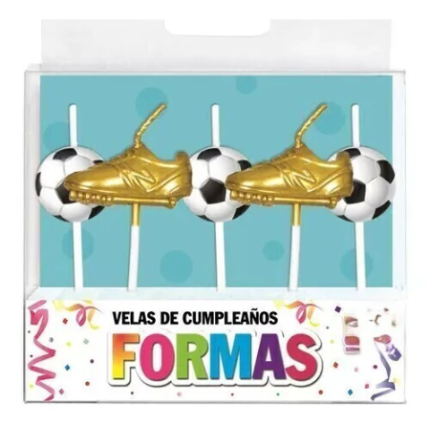 Velas Formas Set Pelotas y Botines