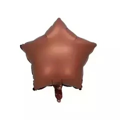 Globo Estrella 18" Chocolate Mate