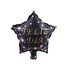 Globo Estrella "Feliz Día" Multicolor 10´´ - comprar online