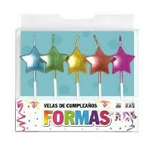 Velas Formas Set Estrellas