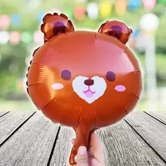 Globo Cara de Osito Mini - Acuarela de Colores