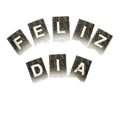 Banderin "Felíz día" confetti