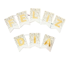 Banderin "Felíz día" confetti - comprar online