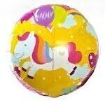 Globo Esfera Personaje Unicornio 18´´