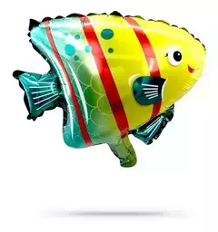Globo Pez Amarillo y Turquesa - comprar online