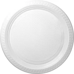 Plato plástico liso x unidad