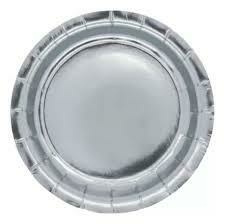 Plato Polipapel Full Plata x unidad