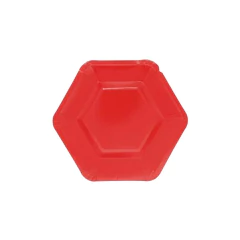 Plato Polipapel Hexagonal x unidad - Acuarela de Colores
