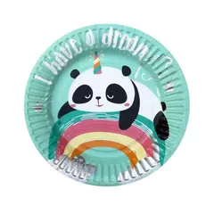 Plato Polipapel Panda x unidad