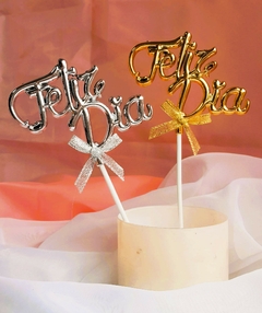 Adorno de Torta Feliz Día x unidad