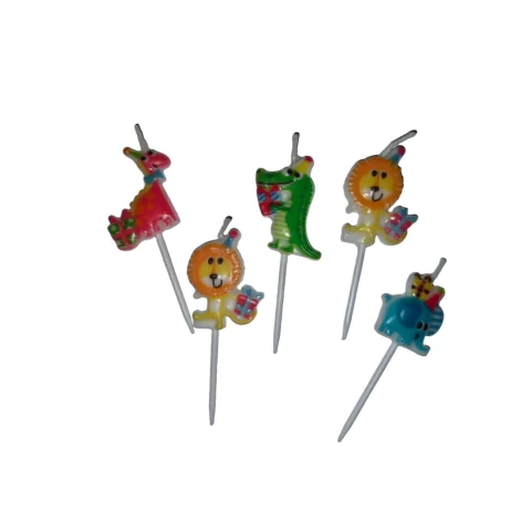 Vela forma animalito selva x 5