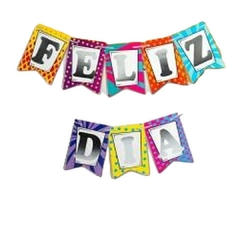 Banderin "Felíz Día" multicolor