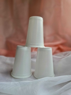 Vaso blanco/translucido x unidad - comprar online