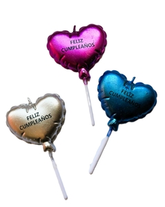 Vela Globo Corazón x unidad - comprar online
