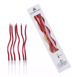 Velas Curvas Metalizadas x unidad - tienda online