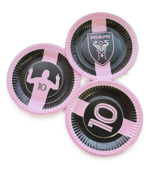 Plato polipapel "Inter Miami" x unidad