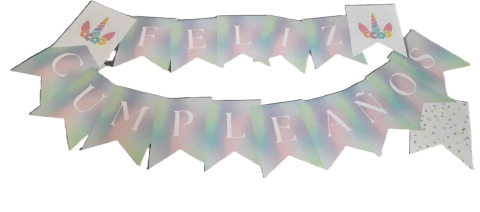 Banderin Unicornio