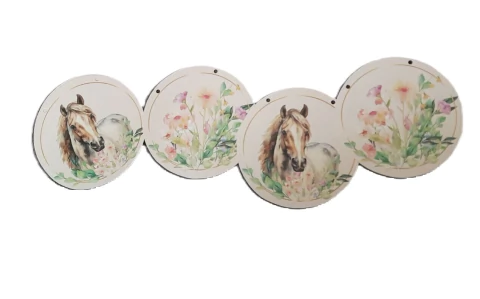 Guirnalda Caballos y Flores