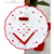 LUGAR AMERICANO BORDADO EM IMPERMEÁVEL CHUVA DE CORAÇÕES VERMELHO - comprar online