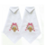 GUARDANAPO DE ALGODÃO BRANCO BORDADO CESTA COM LAÇO ROSA