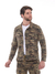 Camisa Masculina Sarja Lycra Camuflado Bege na internet