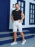 Bermuda Masculina Sarja Slim Areia - comprar online