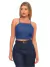 Top Cropped Feminino Jeans com amarração - Destroyed - comprar online