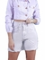 Shorts Feminino Sarja Baggy Lilas na internet