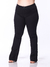 Calça Feminina Sarja Lycra Plus Flare Preto - Razon Jeans