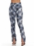 Calça Feminina Com Recorte e Fenda Azul - Razon Jeans