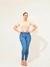 Calça Feminina Jeans Lycra Skinny Com Aplicação