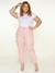 Calça Feminina Jogger Plus Nude Cargo - nude