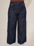 Calça Feminina Jeans Plus Wide Leg Cut Out na internet
