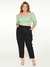 Calça Feminina Sarja Plus Mom