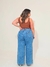 Calça Feminina Jeans Wide Leg Plus com Cinto - comprar online