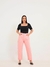 Calça Feminina Sarja Mom Rose