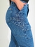 Calça Feminino Jeans Mom Cargo na internet