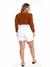 Shorts Plus Size Feminino Lycra - Branco - comprar online