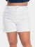 Shorts Sarja Lycra 1/2 Coxa Plus Branco na internet