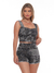 Shorts Feminino Sarja Lycra Boyfriend Florido