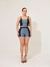 Shorts Feminino Jeans Lycra Justo Bicolor - Super Stone