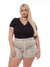 Shorts Feminino Sarja Plus Areia