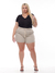 Shorts Feminino Sarja Plus Areia na internet