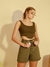 Shorts Feminino Sarja Boyfriend Verde