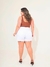 Shorts Feminino Sarja Plus Baggy Branco - comprar online