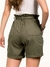 Shorts Feminino Sarja Clochard Verde - Razon Jeans