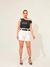 Shorts Feminino Sarja Mom - Amaciado
