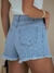 SHORTS FEMININO BOYFRIEND C/ BARRA DESFIADA - comprar online