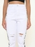 Calça Feminina Sarja Lycra Cropped Mom Branco na internet